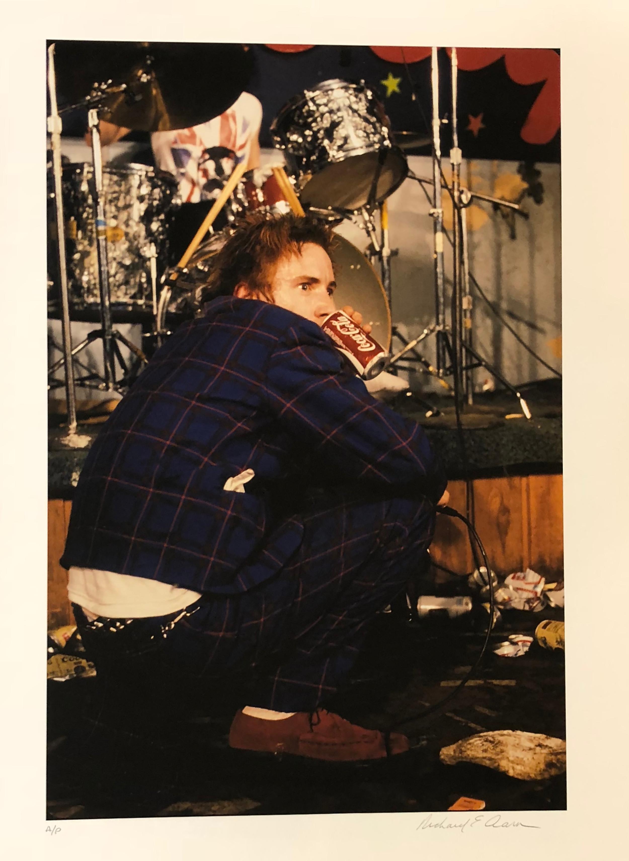 Richard E. Aaron Color Photograph - John Lydon - aka Johnny Rotten, Drinking a Coke