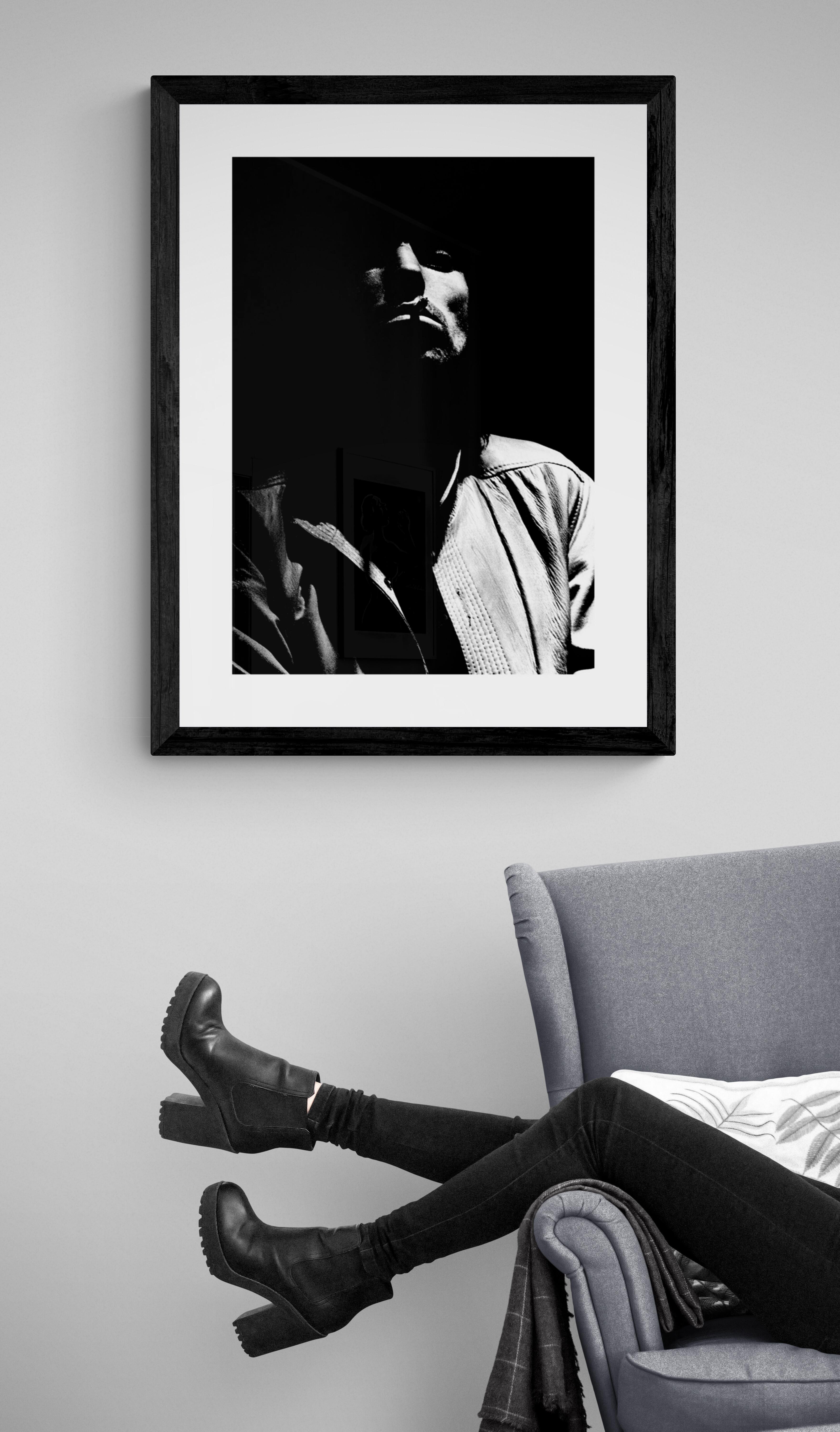 Title: Keith Richards #1 Photo
Artist: Richard E. Aaron
Estate Edition: Hand numbered with estate chop mark in the margin, signature stamp on verso, archival pigment print on Hahnemühle Photo Rag Pearl, 100% cotton paper fine art paper. Authorized