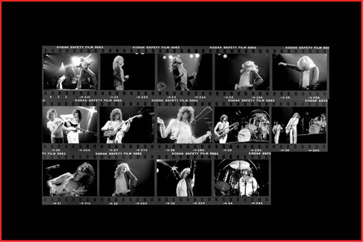 Richard E. Aaron Black and White Photograph – Led Zeppelin, 1978