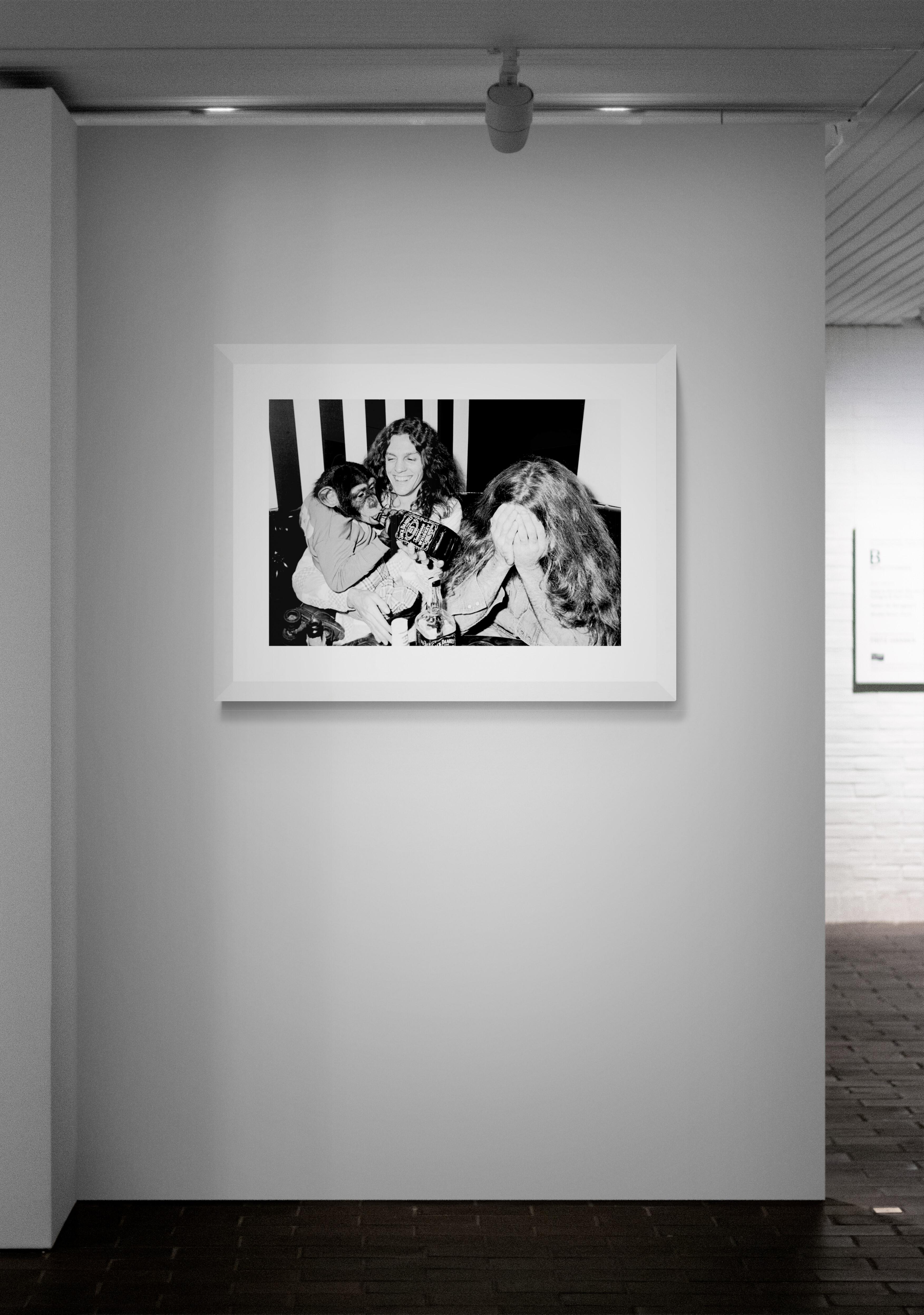 Lynyrd Skynyrd Photo - Black Black and White Photograph by Richard E. Aaron