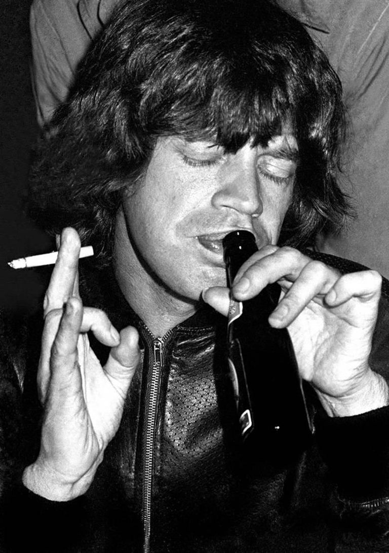 Richard E. Aaron Black and White Photograph - Mick Jagger, 1977