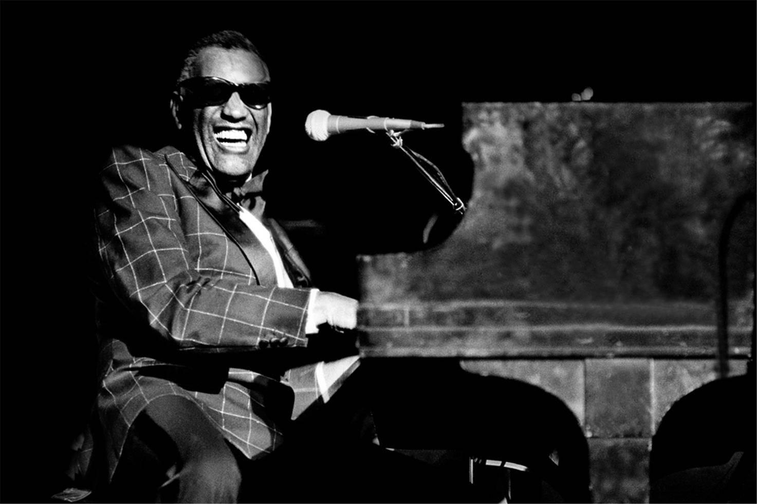 Richard E. Aaron Portrait Photograph - Ray Charles, 1977