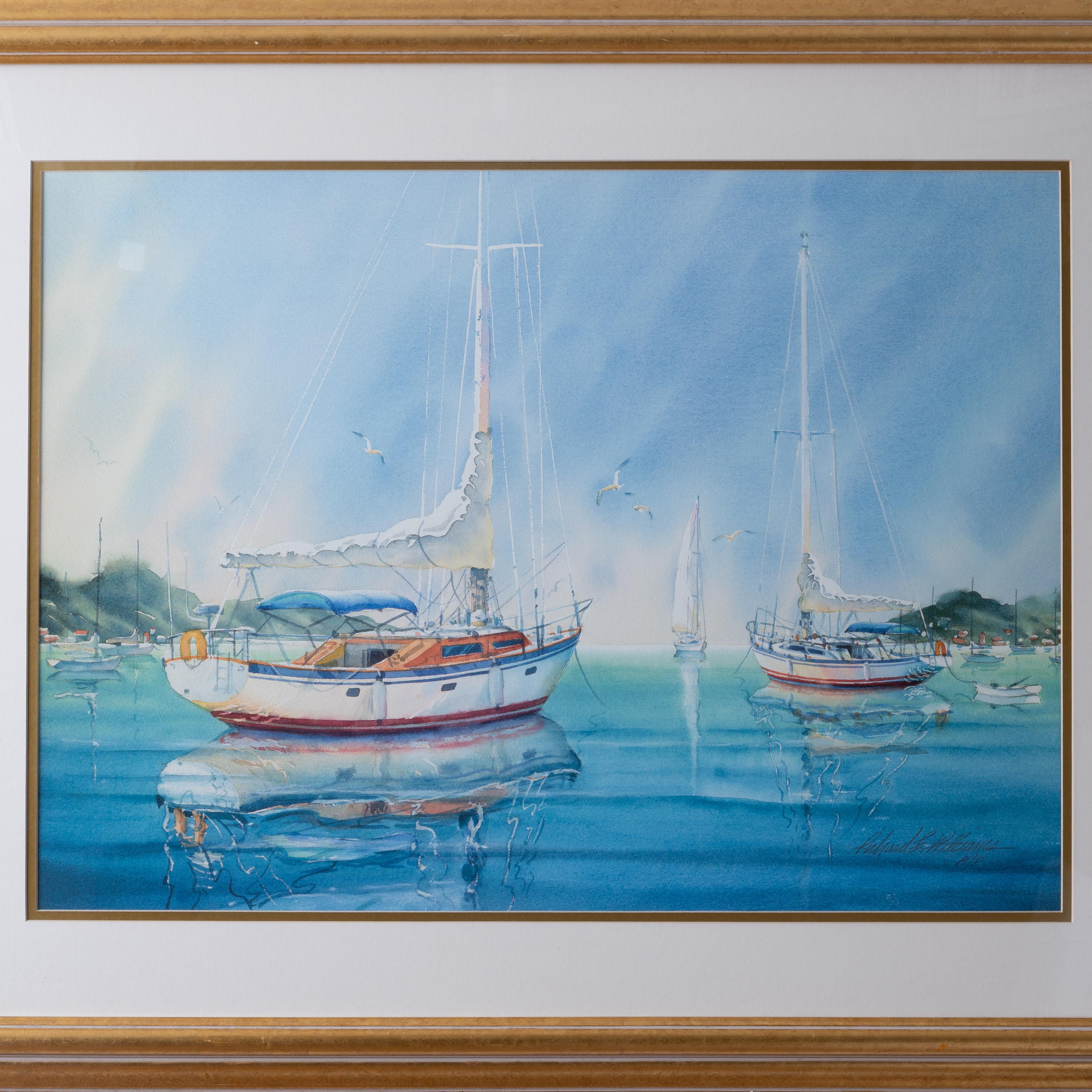 Richard E. Williams Segelboot Drucke (Acryl) im Angebot