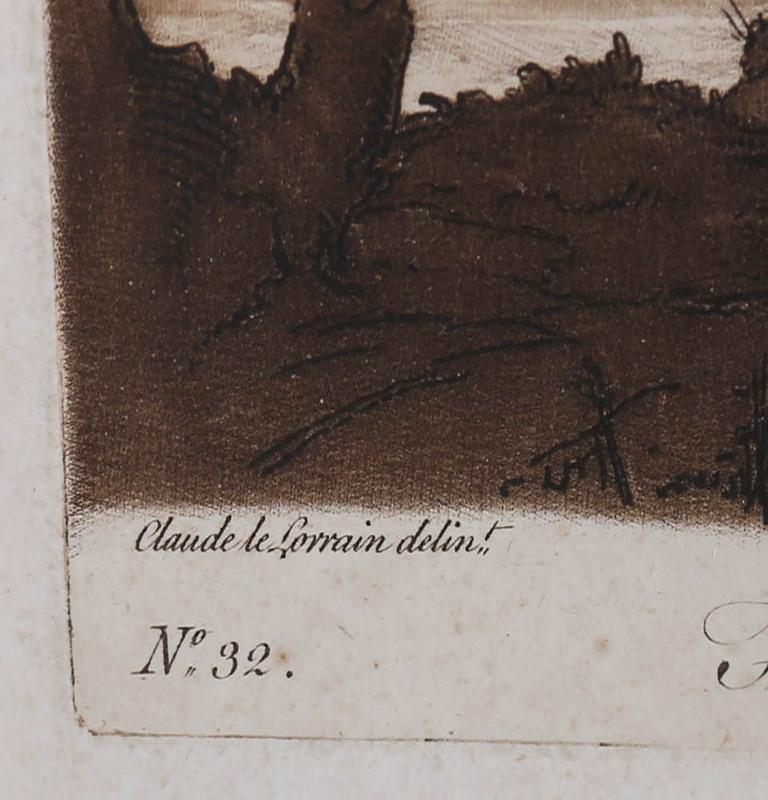 Richard Earlom after Claude Lorrain - 1774 Etching, Liber Veritatis No. 32 4