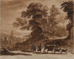 Richard Earlom after Claude Lorrain - 1774 Etching, Liber Veritatis No. 34