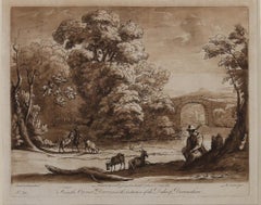 Richard Earlom after Claude Lorrain - 1774 Etching, Liber Veritatis No. 39