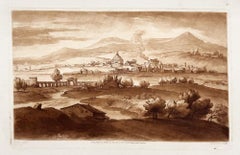 Richard Earlom - Antique view of Rome with an aqueduct spanning the Tiber Antique view of Rome with an aqueduct spanning the Tiber