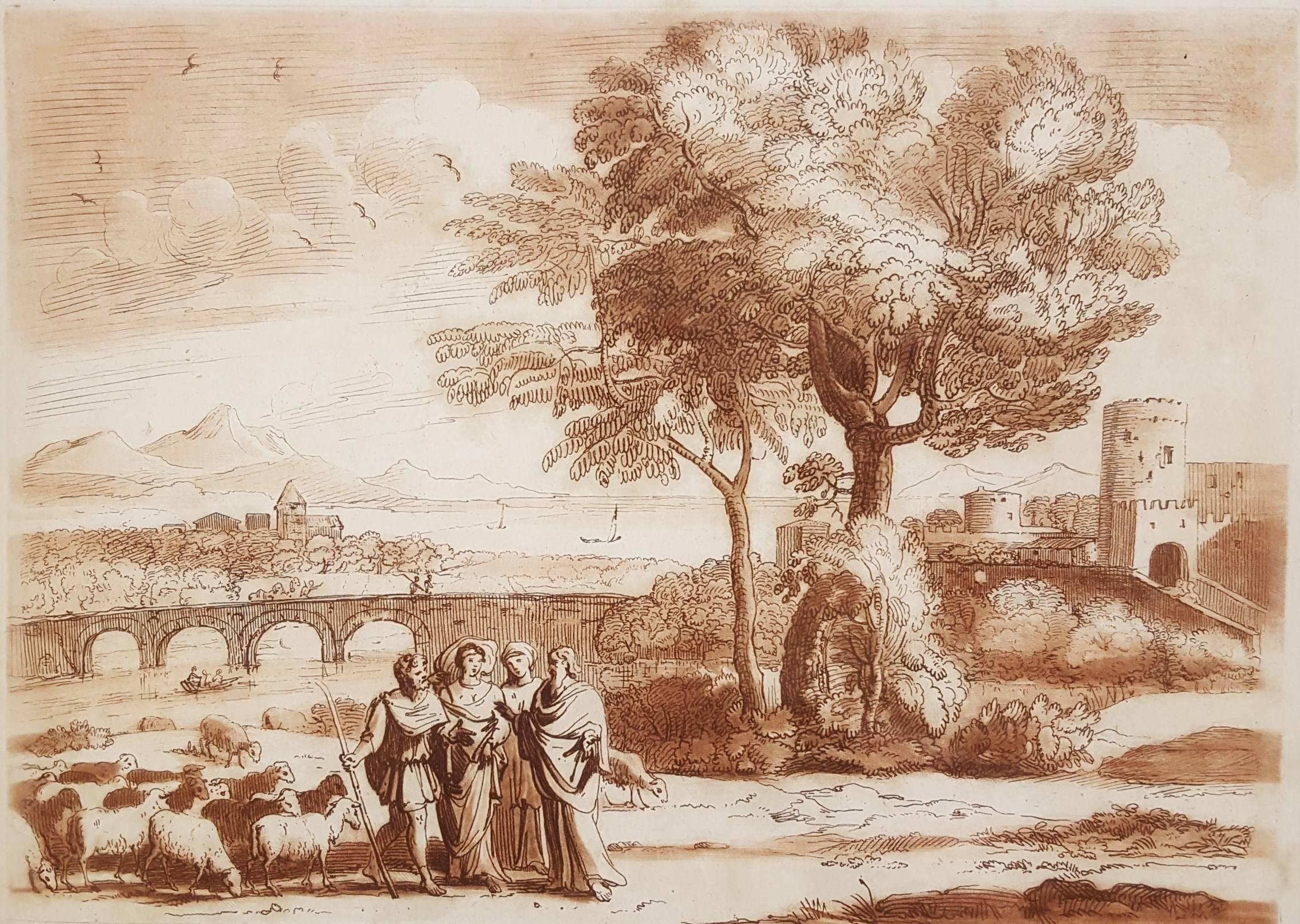 Richard Earlom Landscape Print - Liber Veritatis: one plate
