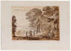 Richard Earlom d'après Claude Lorrain - 1774, gravure à l'eau-forte, « Céphale et Procris »
