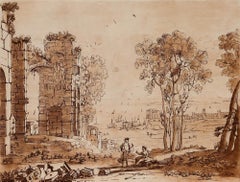 Richard Earlom d'après Claude Lorrain - 1775, gravure à l'eau-forte, Apollon et la Sibylle de Cumes