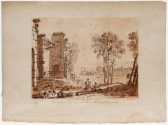 Richard Earlom d'après Claude Lorrain - 1775, gravure à l'eau-forte, Apollon et la Sibylle de Cumes