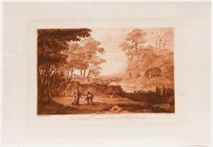 Richard Earlom d'après Claude Lorrain - 1817, gravure à l'eau-forte, « Noli Me Tangere »