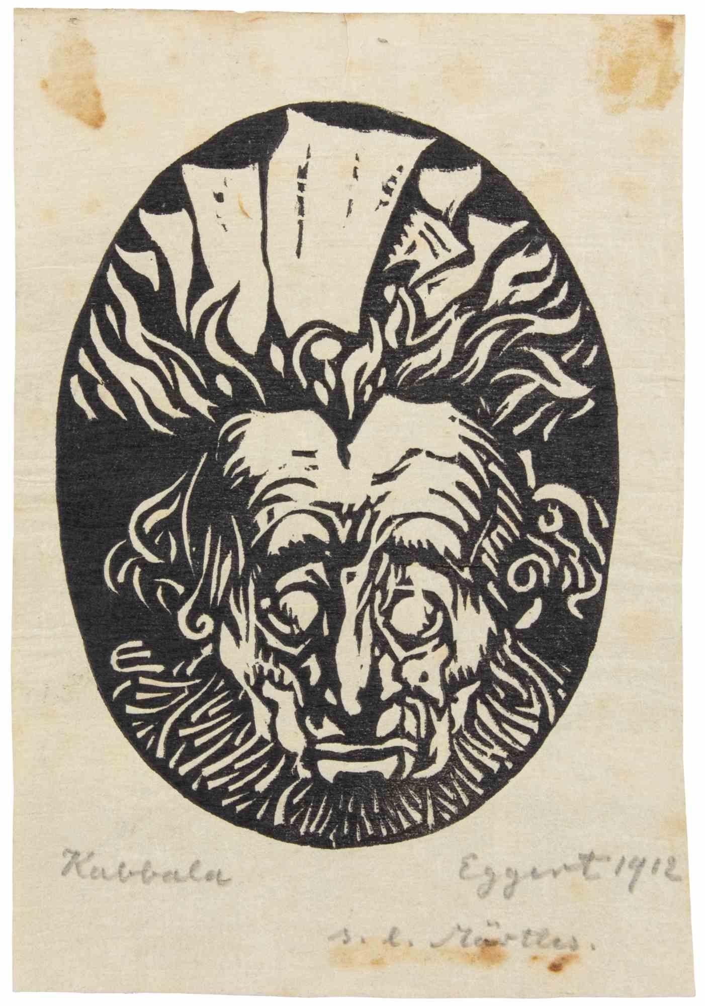 Kabbala - Etching attr. to Richard Egert - 1910