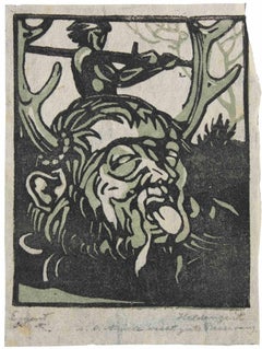 Scène mythologique - Eau-forte attr. à Richard Egert - Début du 20e siècle