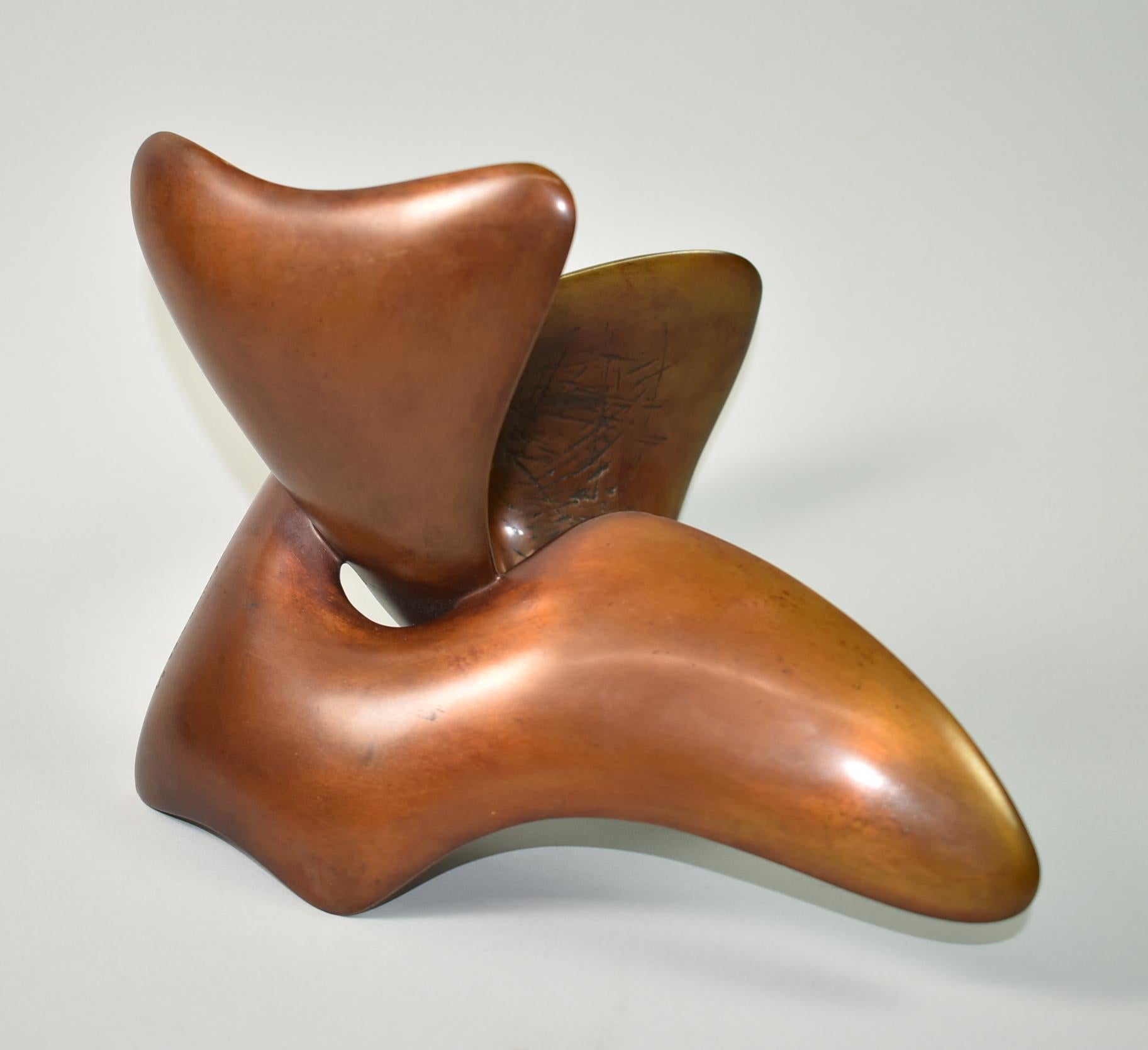 Richard Erdman Modern Bronze Sculpture Marked 1986 Limited Edition Series 2/7 For Sale 1