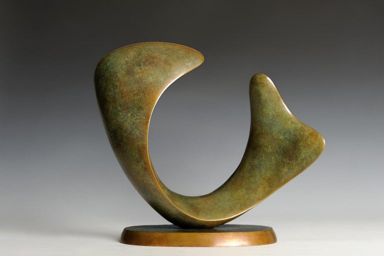 Richard Erdman Crescendo minimalist bronze pedestal