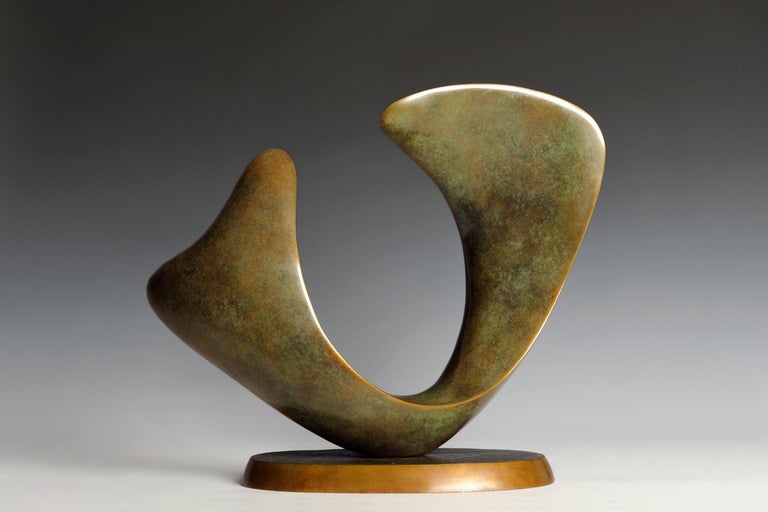 Richard Erdman Crescendo minimalist bronze pedestal