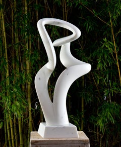 "Salient I" abstract marble sculpture
