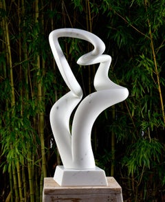 "Salient I" abstract marble sculpture