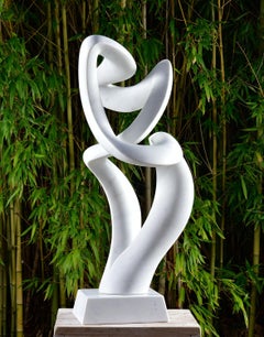 "Salient II" abstract marble sculpture