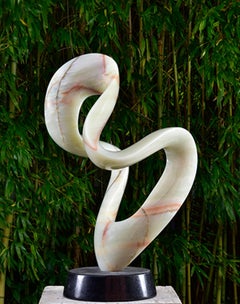 "Solo Onyx" abstract stone sculpture