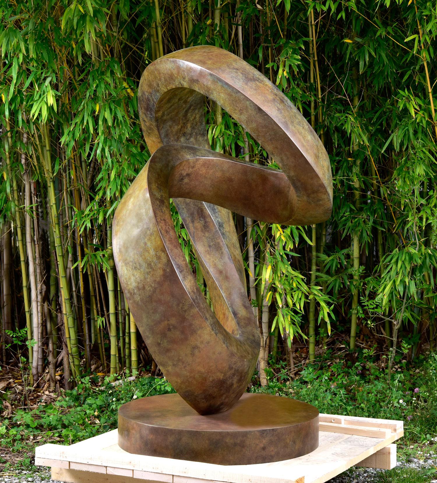 Grande sculpture en bronze «pira Grande » - Contemporain Sculpture par Richard Erdman