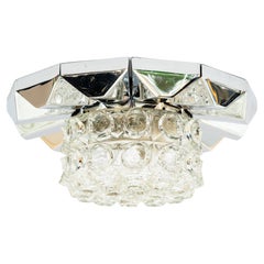 Verchromte Deckenleuchte von Richard Essig, Deutschland, ca. 1950er Jahre