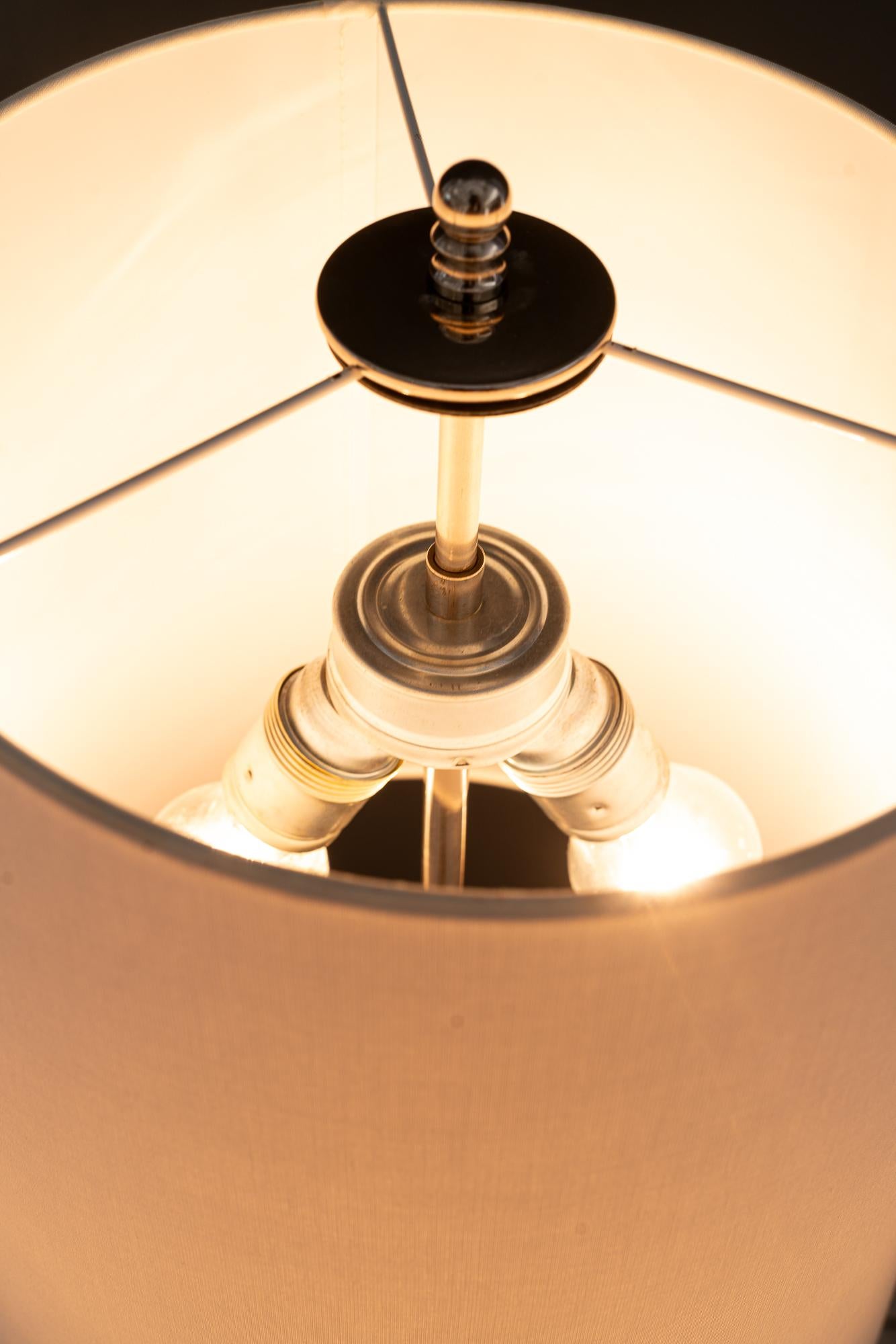 Richard essig floor lamp with fabric shade germany around 1970s en venta 5