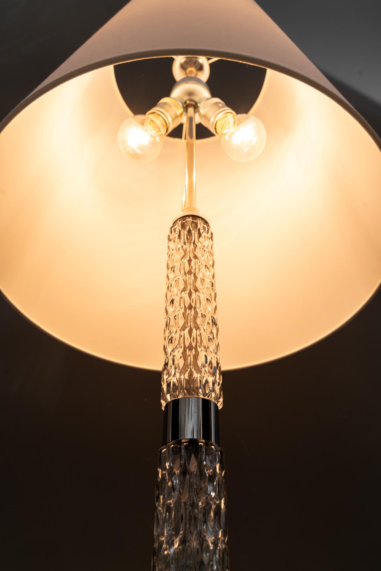 Richard essig floor lamp with fabric shade germany around 1970s en venta 8