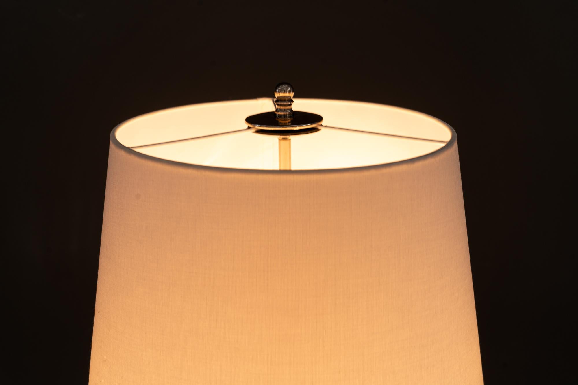 Richard essig floor lamp with fabric shade germany around 1970s en venta 9