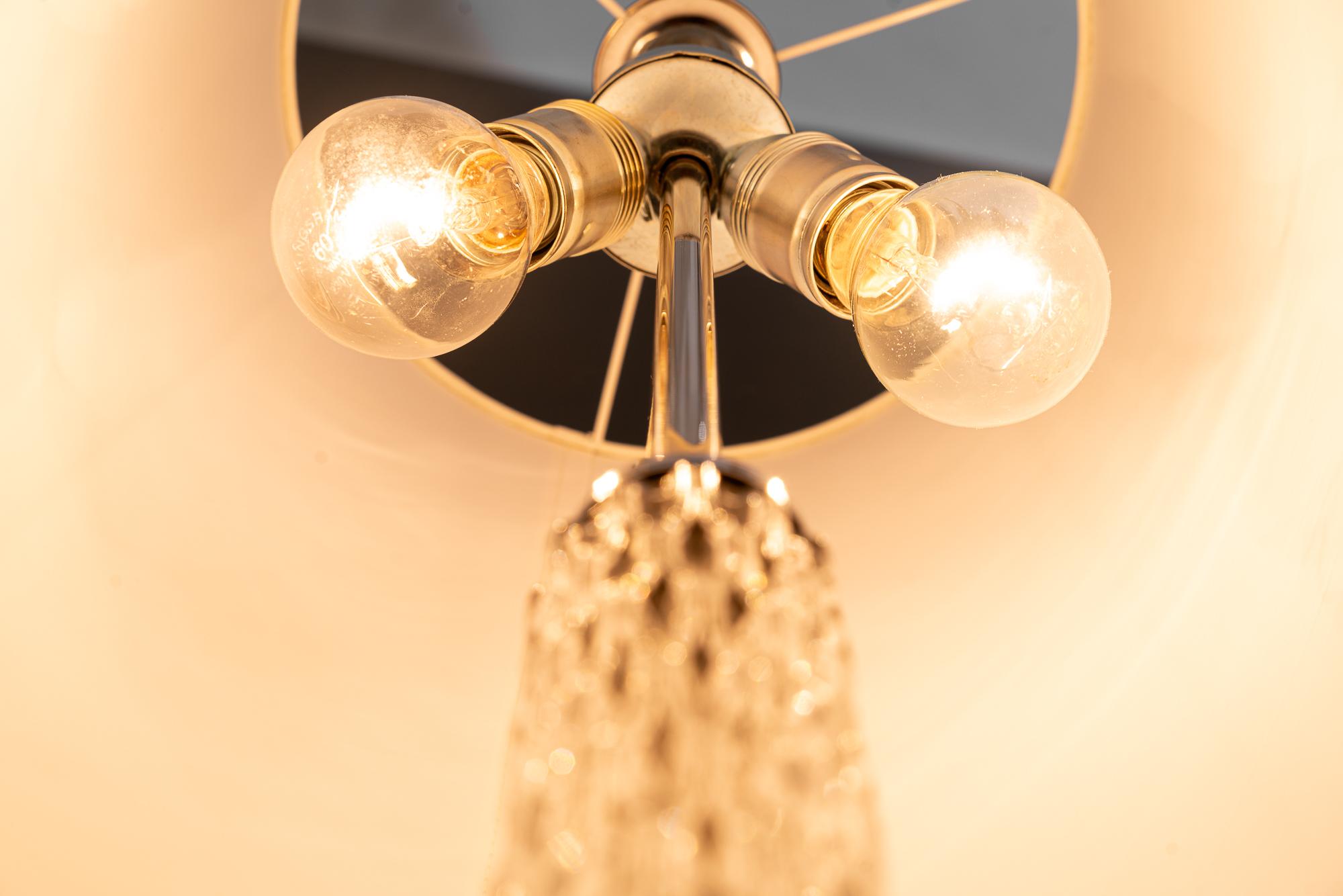 Richard essig floor lamp with fabric shade germany around 1970s en venta 10