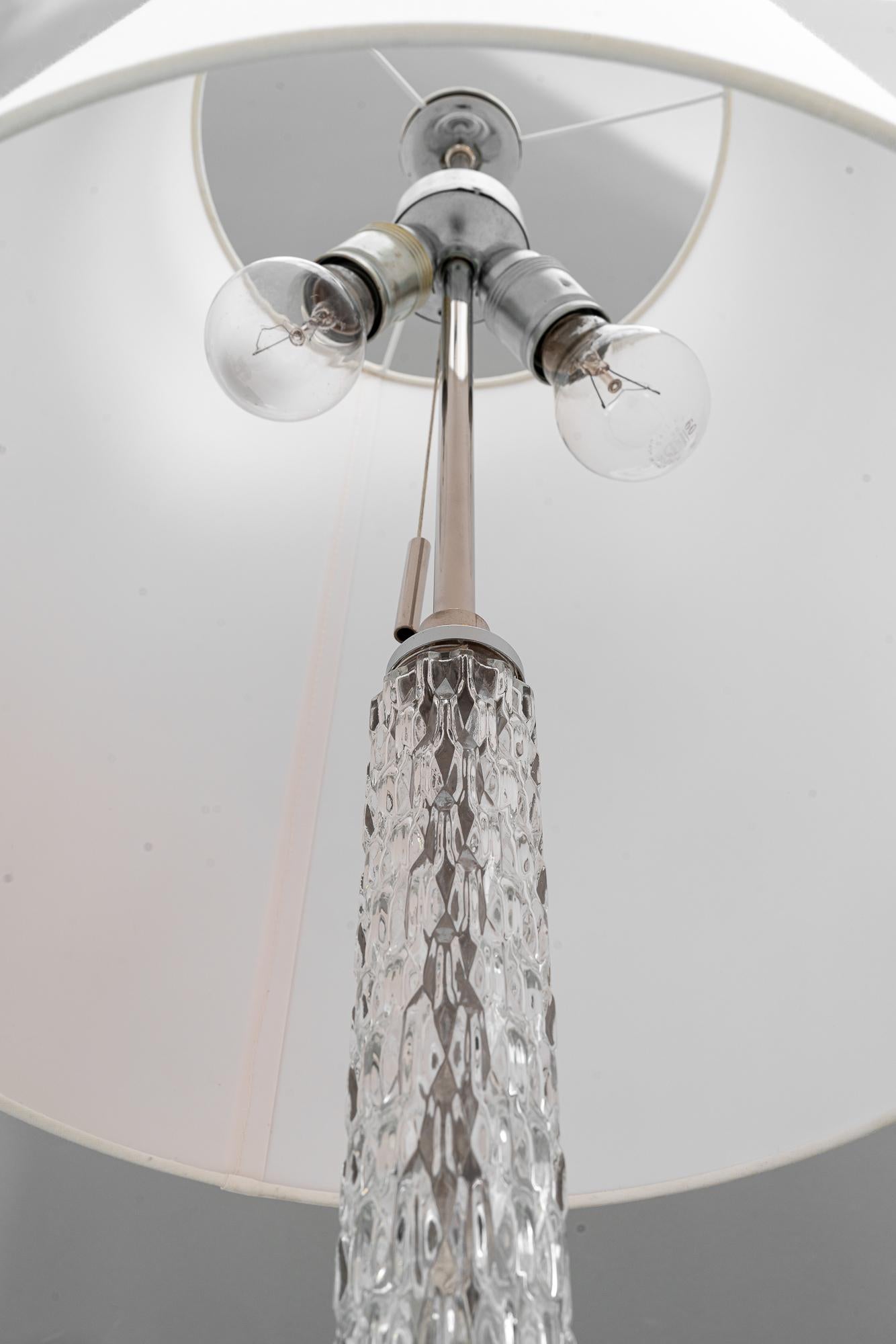 Richard essig floor lamp with fabric shade germany around 1970s Tela en venta