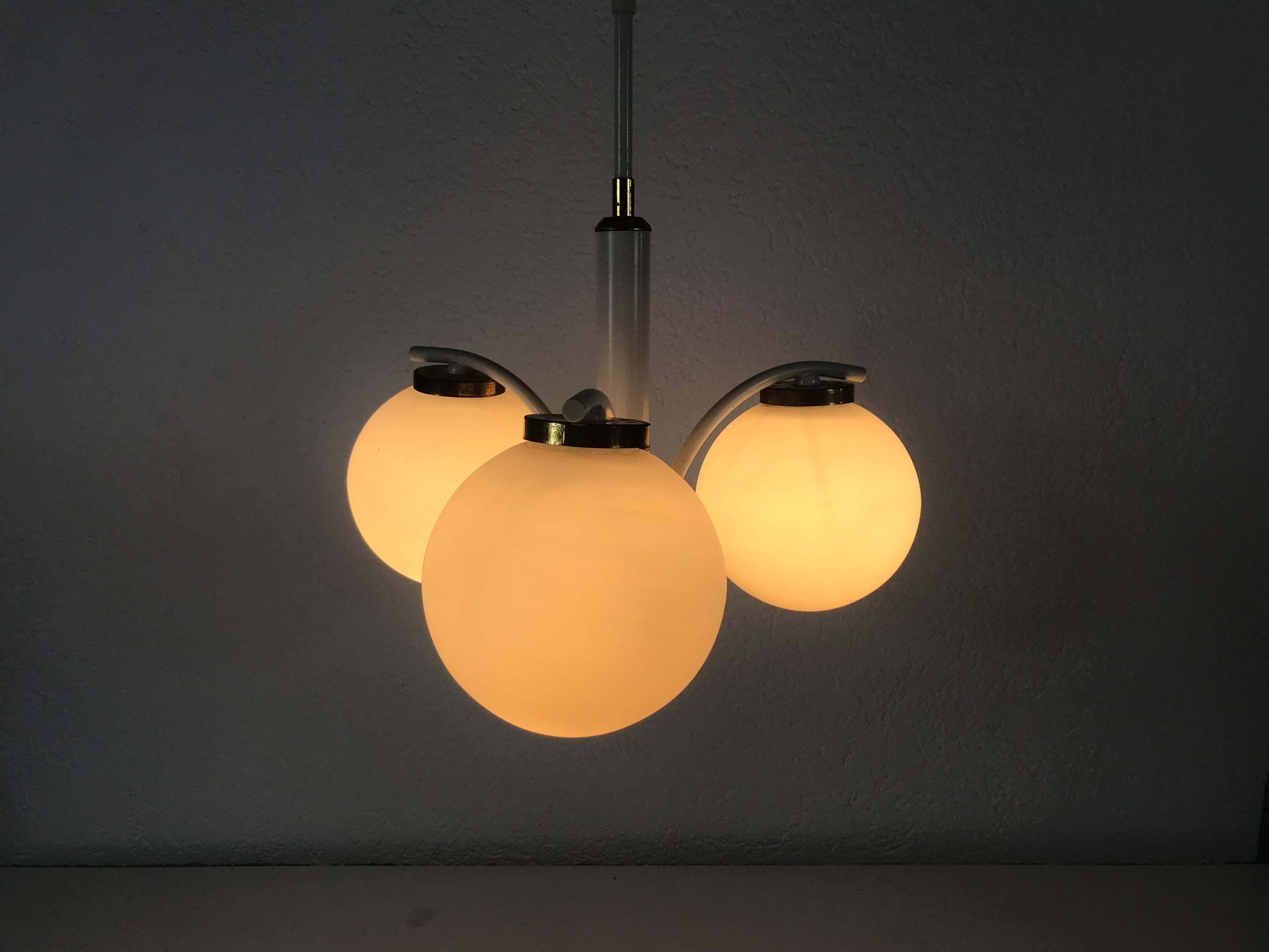 Lampadario A Space Age bianco di Richard Essig, circa anni '70 in vendita 3