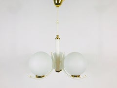 Richard Essig White Space Age Chandelier, circa 1970s