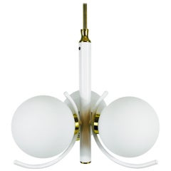 Vintage Richard Essig White Space Age Chandelier, circa 1970s