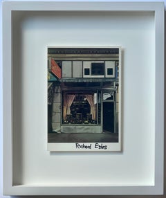 Cartolina d'arte: Richard Estes - Food Shop, 1970 Cartolina firmata a mano con provenienza incorniciata