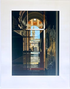 Richard Estes - Salzburg Cathedral photorealist silkscreen on paper Signed/N