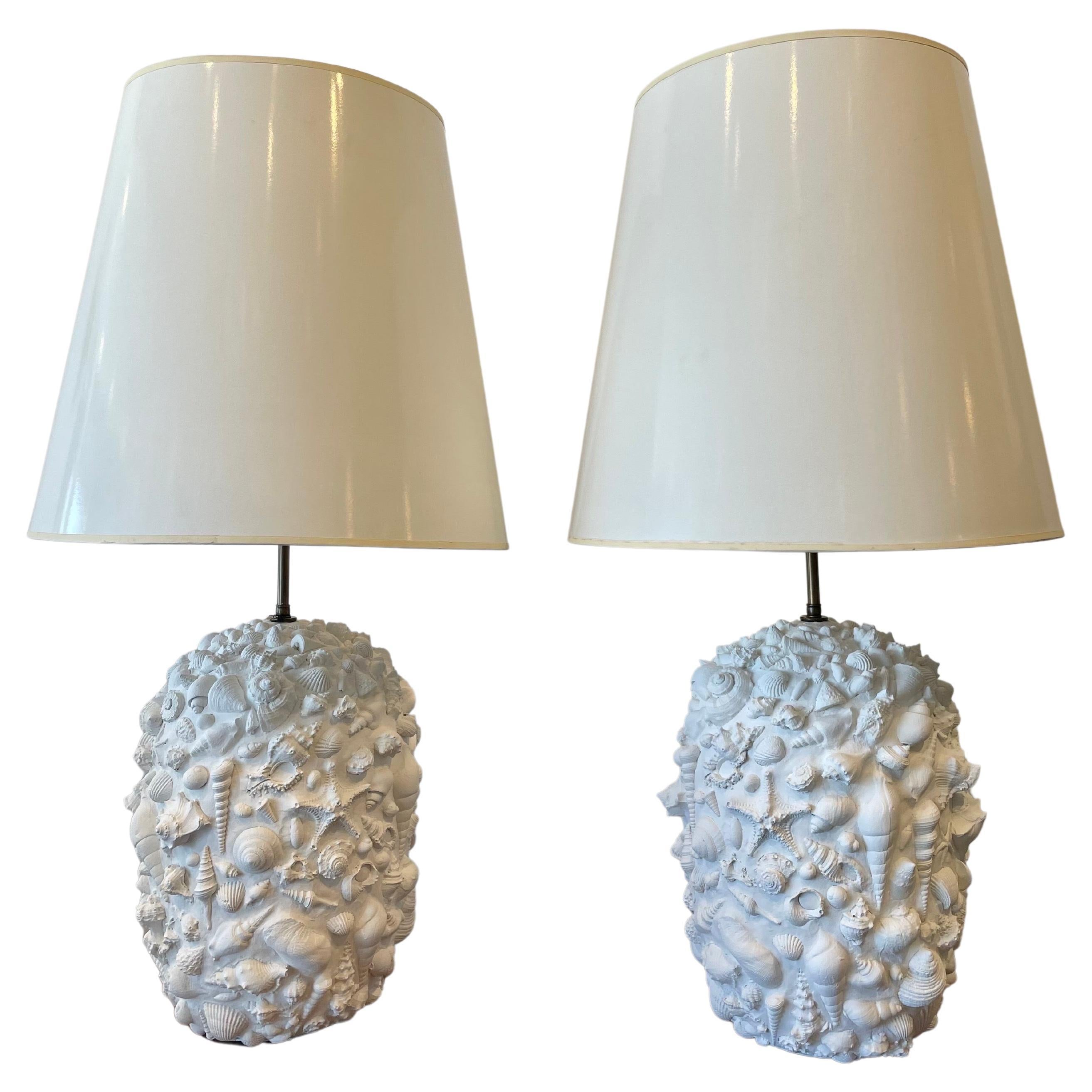 Mid-Century Modern Seashell Table Lamps For Sale