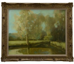 Richard Ewen (1928- 2009) - 1978 Öl, See im Park