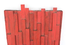 Richard Faralla (1916 - 1996)  Pannello da costruzione in Wood Wood rosso