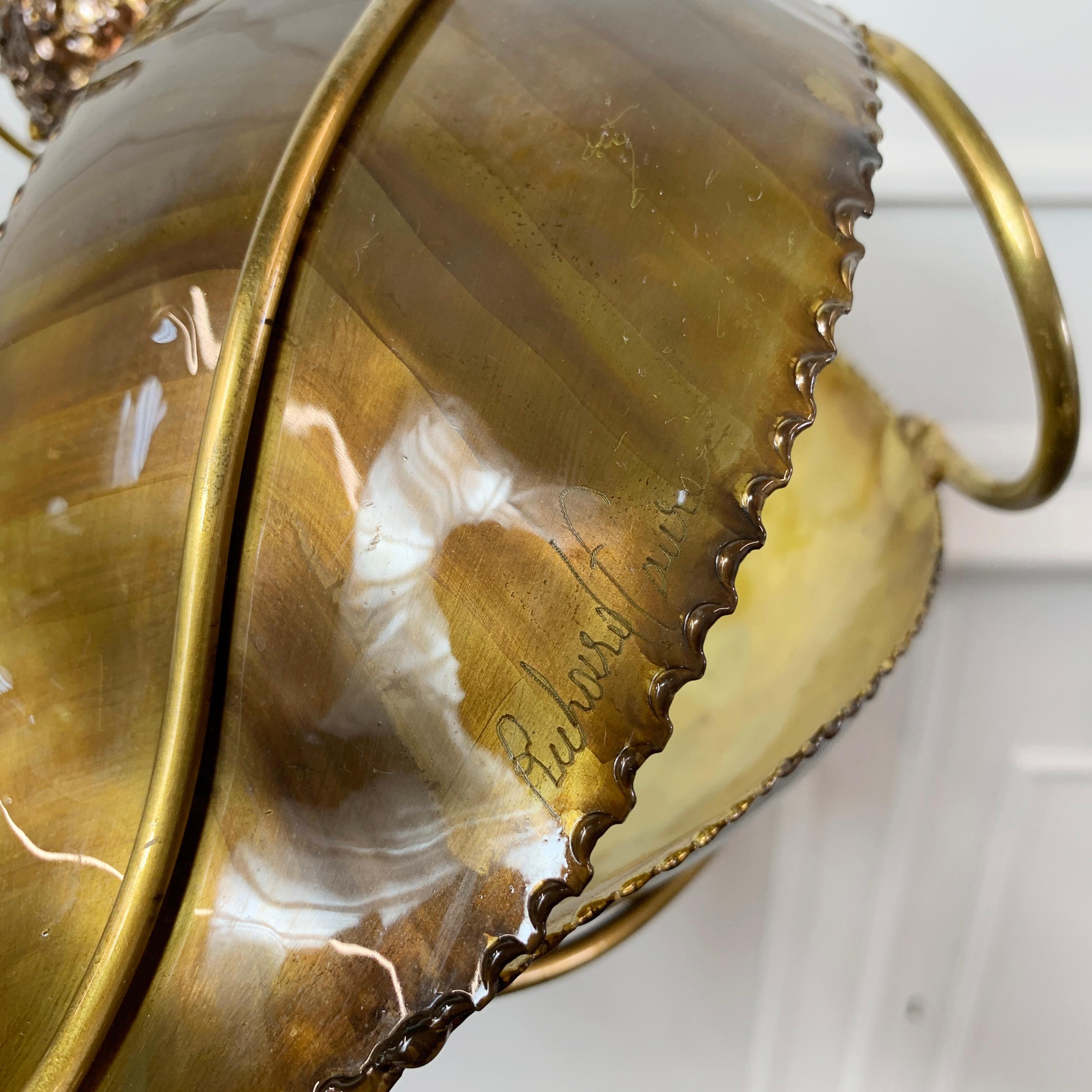 Richard Faure 'Chestnut' Gold Wine Bottle Cradle (berceau à bouteilles de vin) en vente 3