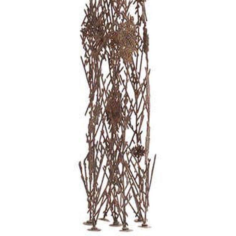 „Reed“-Skulptur aus Bronze und Silber von Richard Filipowski, 1960-1965 im Angebot 3