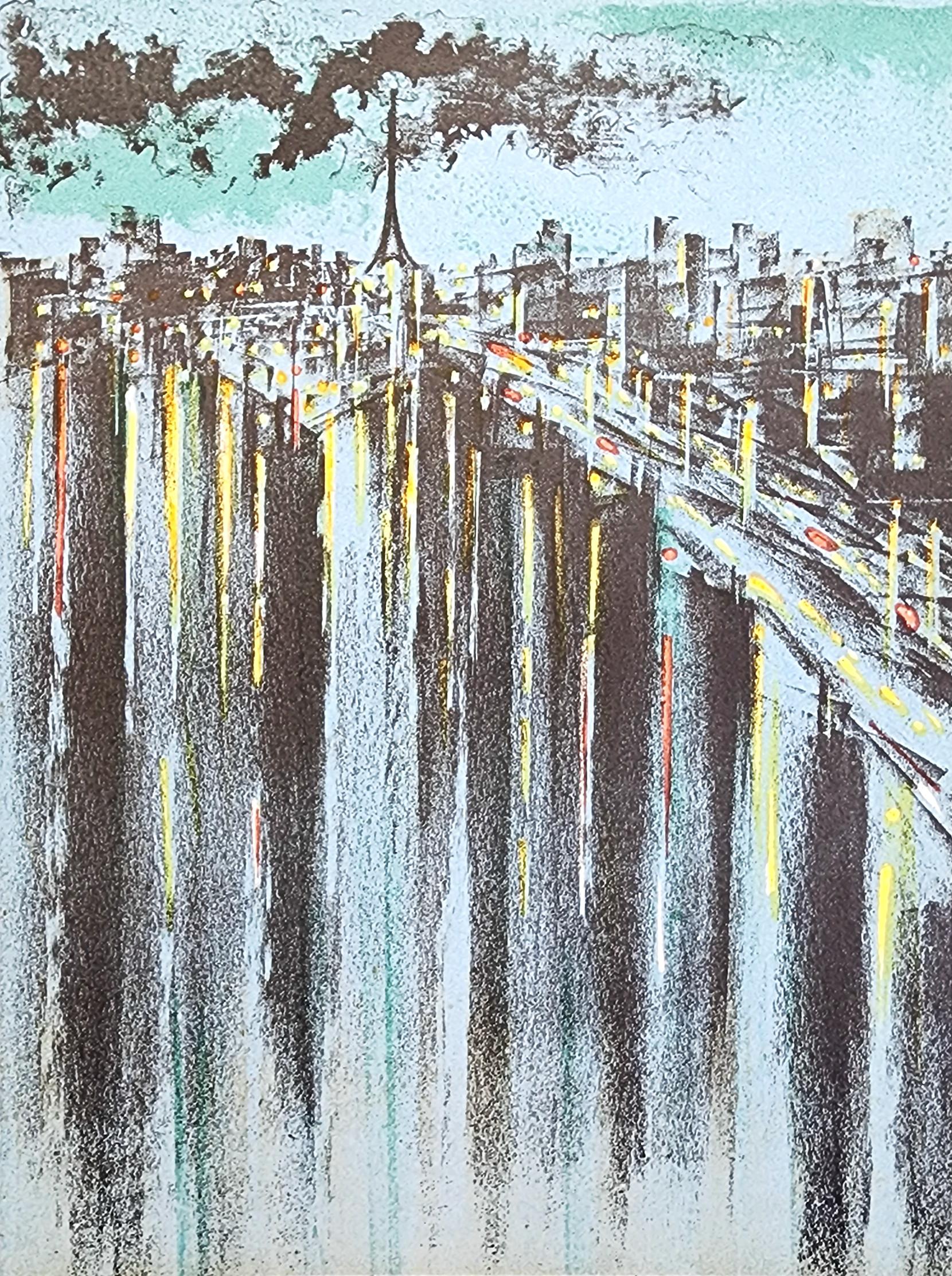 Landscape Print Richard Florsheim - La Seine à Paris (75% DE RÉDUCTION SUR LE PRIX DE LISTE POUR UNE DURÉE LIMITÉE, OPTIONS D'ENCADREMENT DISPONIBLES)