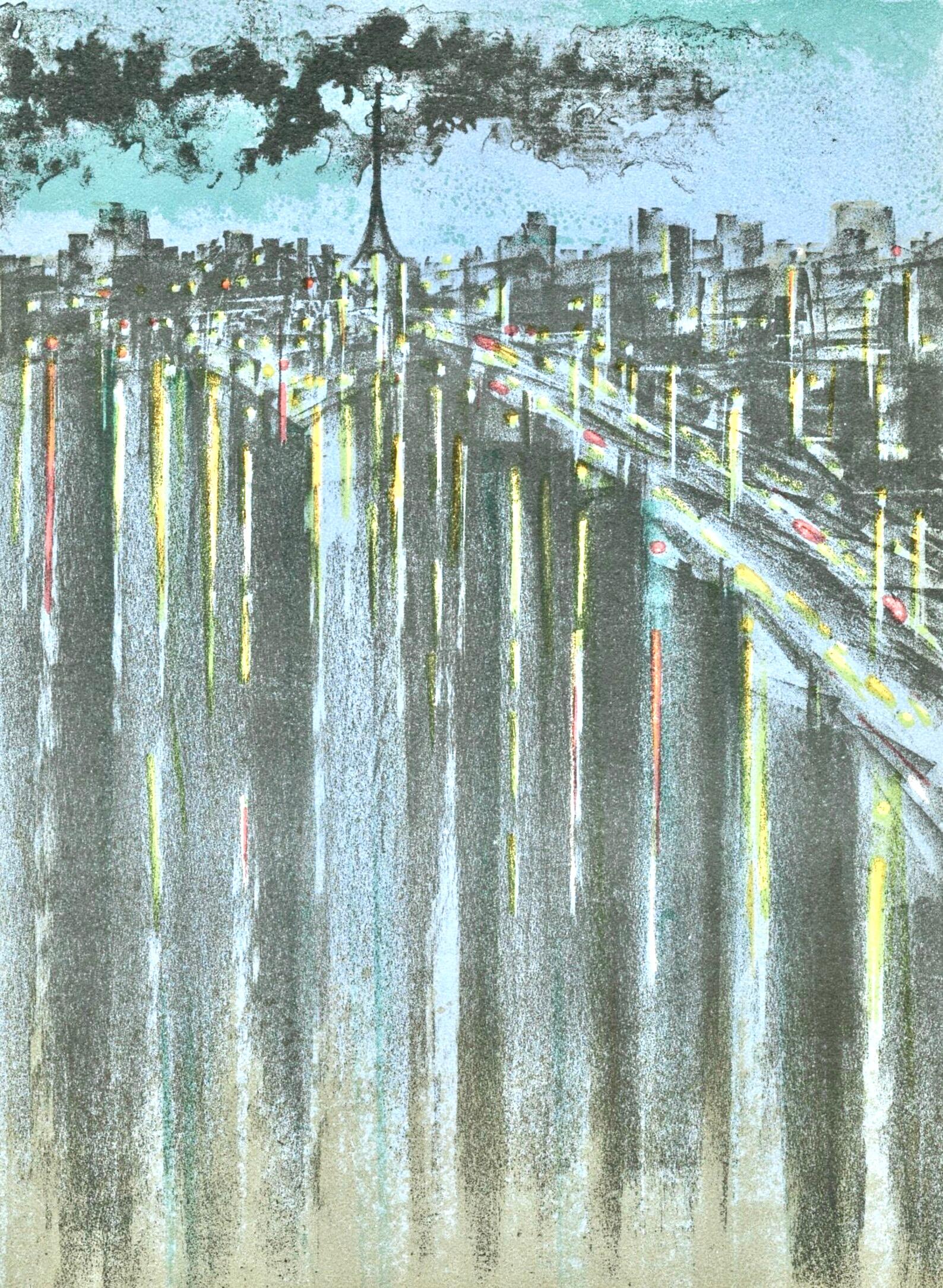 Abstract Print de Richard Florsheim - La Seine à Paris, Impresiones de la imprenta Mourlot Paris