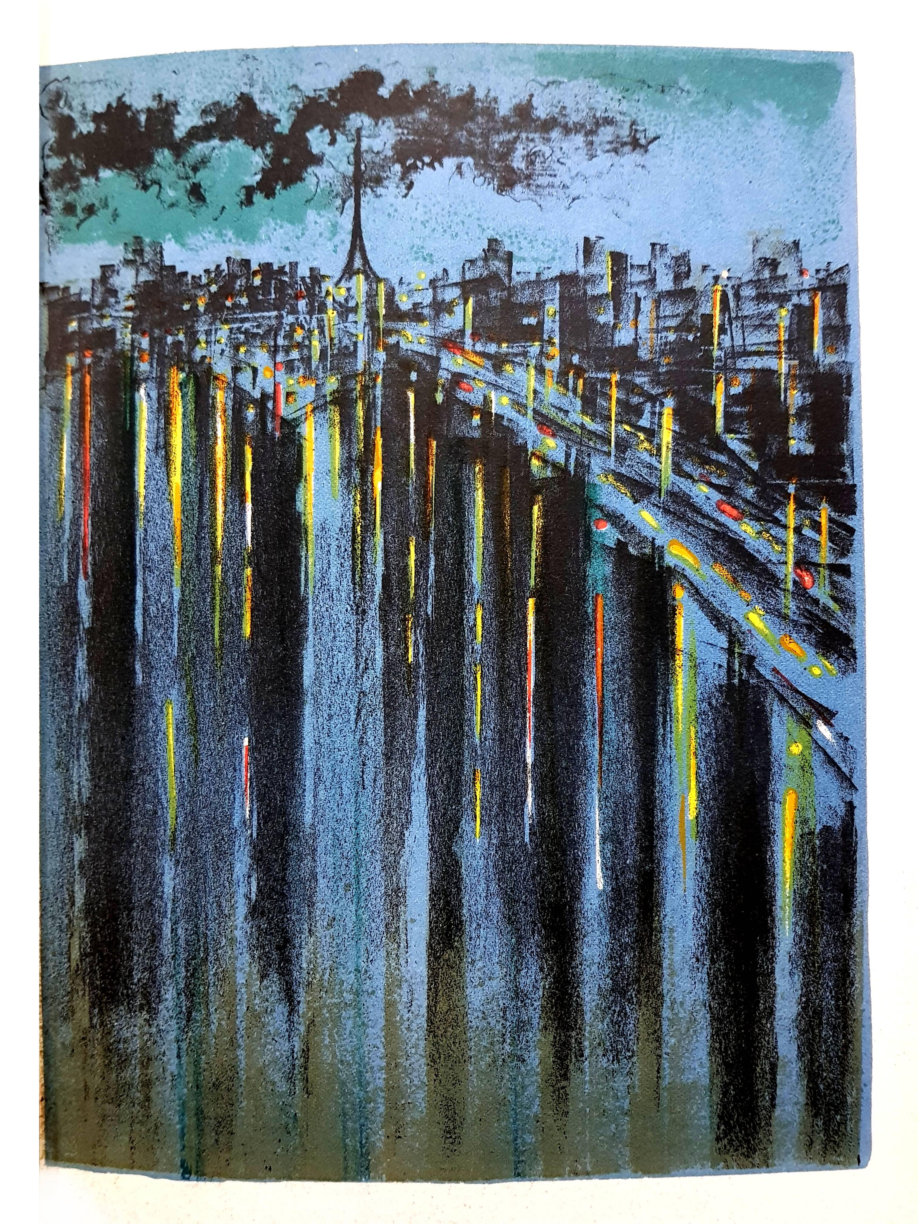 Richard Florsheim - Paris Seine - Original Lithograph 