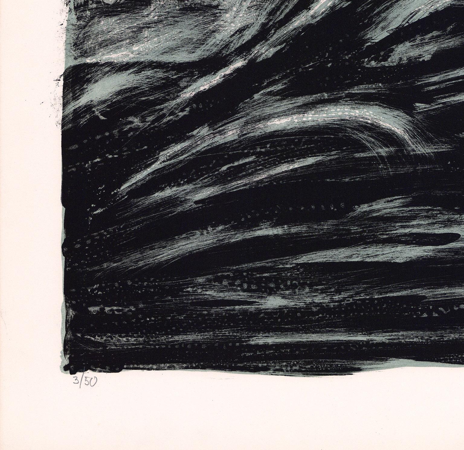 Waves - American Modern Print by Richard Florsheim