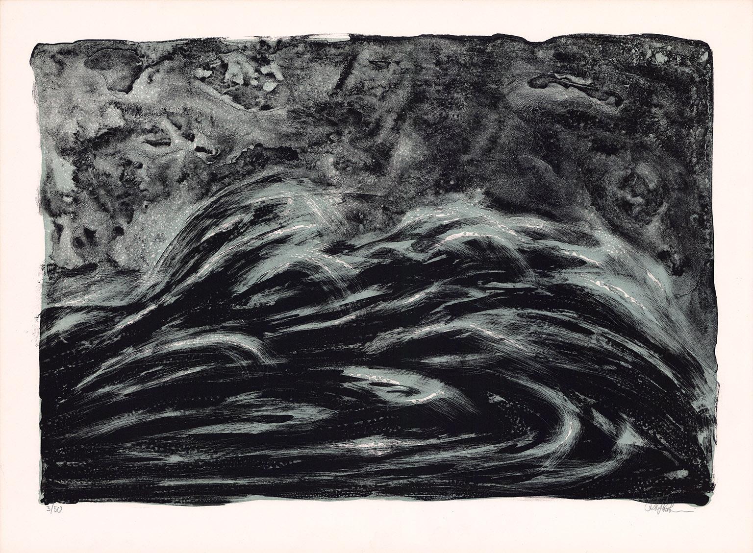 Richard Florsheim Landscape Print - Waves