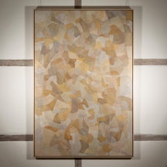 Quartet V - Contemporary Neutral Colour Abstract Acrylic Painting, Brown + Grey