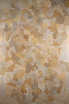 Quartet V - Contemporary Neutral Colour Abstract Acrylic Painting, Brown + Grey