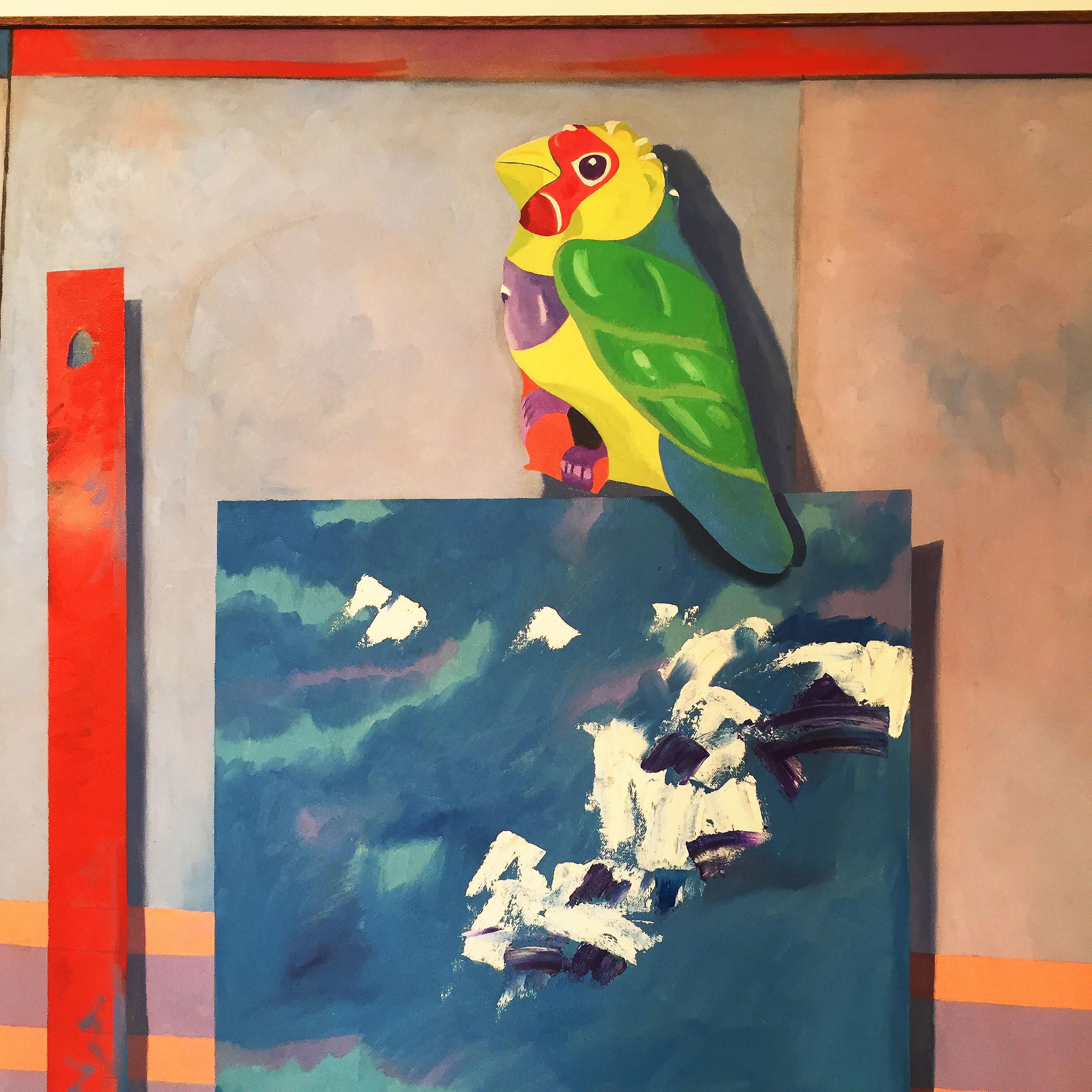 Richard Frank Mated Measure' Gemälde, Kunst, Öl auf Leinwand, 1980er Jahre, Postmodernes Memphis im Angebot 1